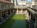 The hot baths built by the Romans